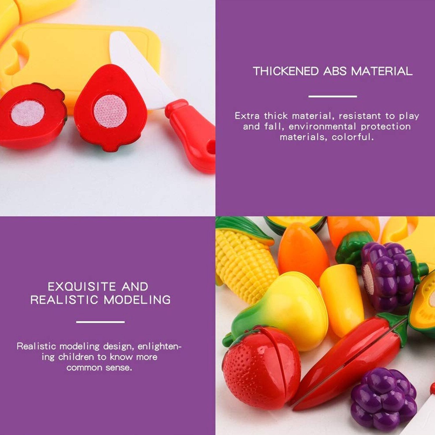 8037 Plastic Fruits N Veggies Exclusive Collection of Realistic Sliceable Fruits 8037 Plastic Fruits N Veggies Exclusive Collection of Realistic Sliceable Fruits